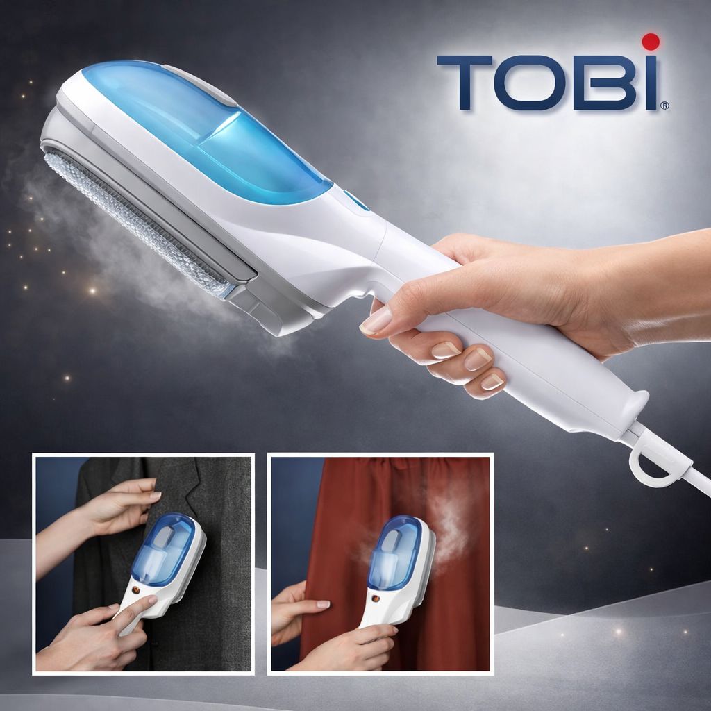 Plancha a Vapor Portátil 110 V. Desinfecta y Elimina Arrugas en Minutos